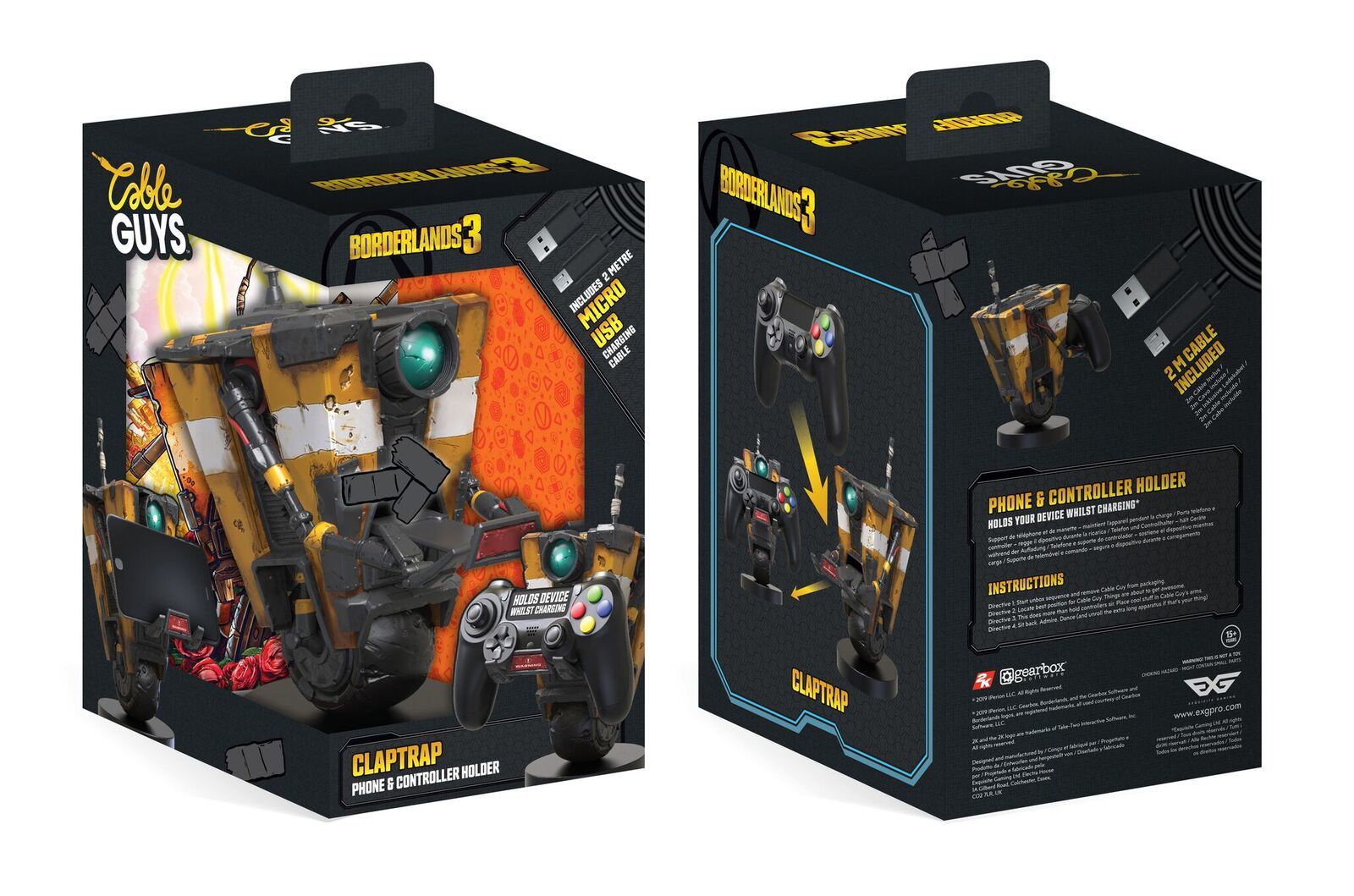 Cable Guy Controller Holder - Borderlands Claptrap
