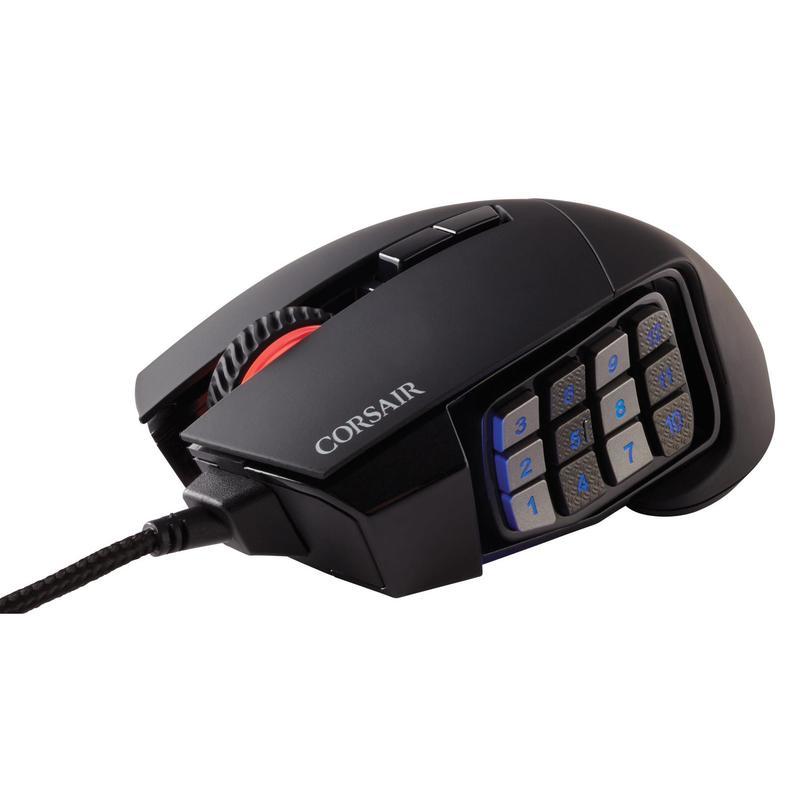 Corsair Scimitar Elite RGB MMO Gaming Mouse - Black