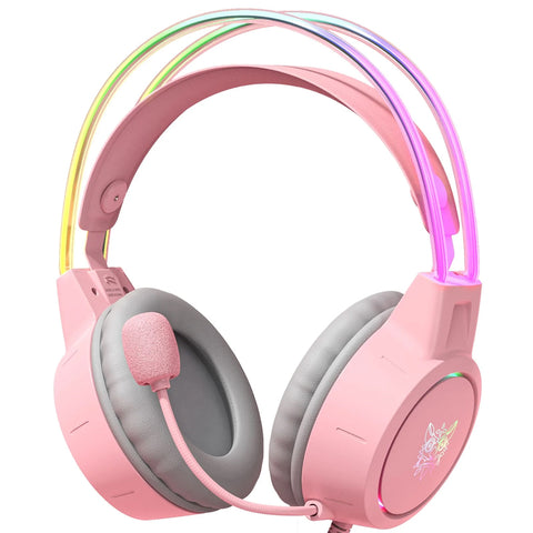 Onikuma X15 Pro Wired Gaming Headset - Pink