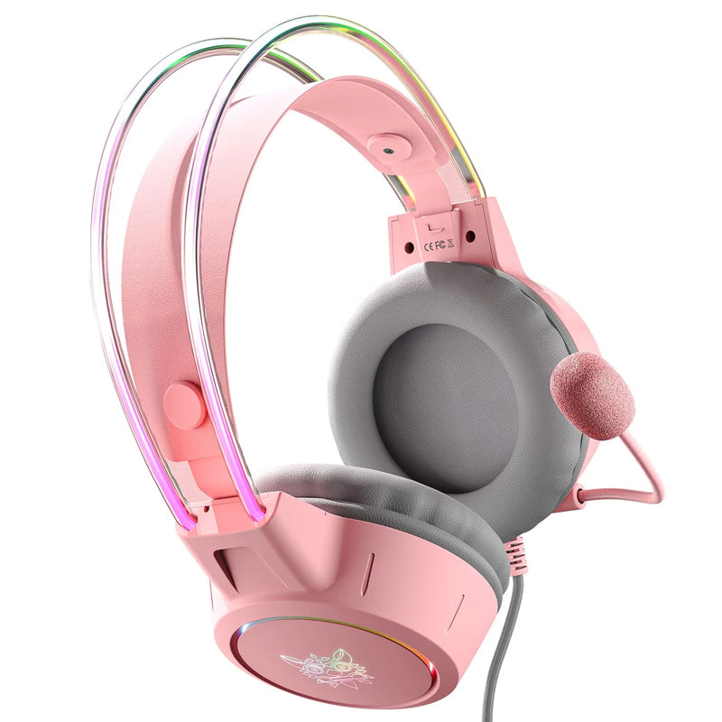 Onikuma X15 Pro Wired Gaming Headset - Pink