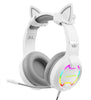 Playmax Cat Ear Gaming Headset (White)