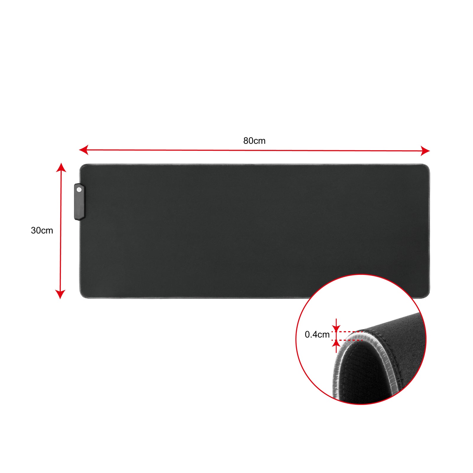 Gorilla Gaming - RGB Gaming Mouse Pad XL