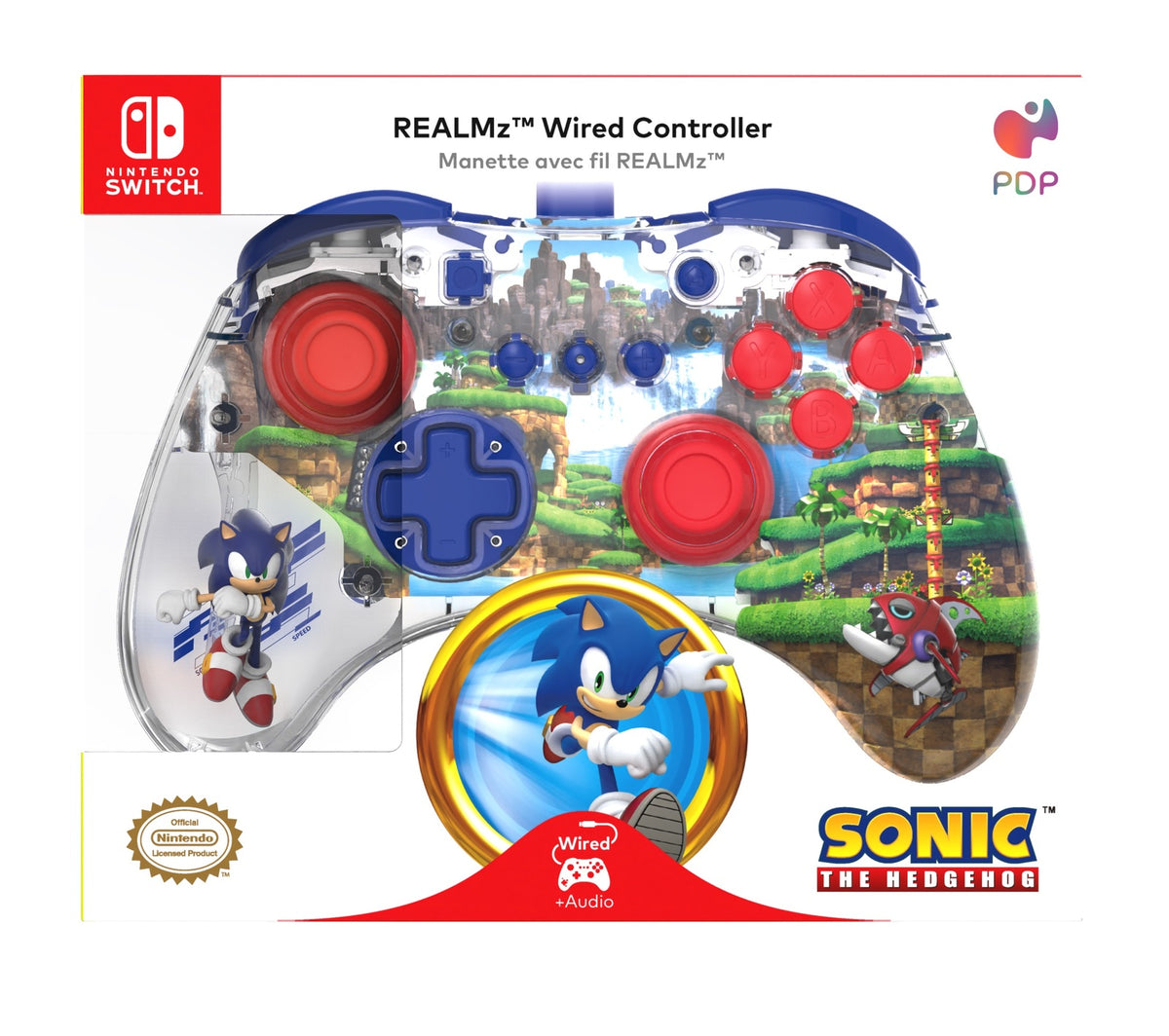 SONIC GREEN HILL ZONE REALMZ™ WIRED CONTROLLER By PDP UNBOXING 