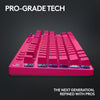 Logitech G PRO X TKL LIGHTSPEED Gaming Keyboard (Magenta)