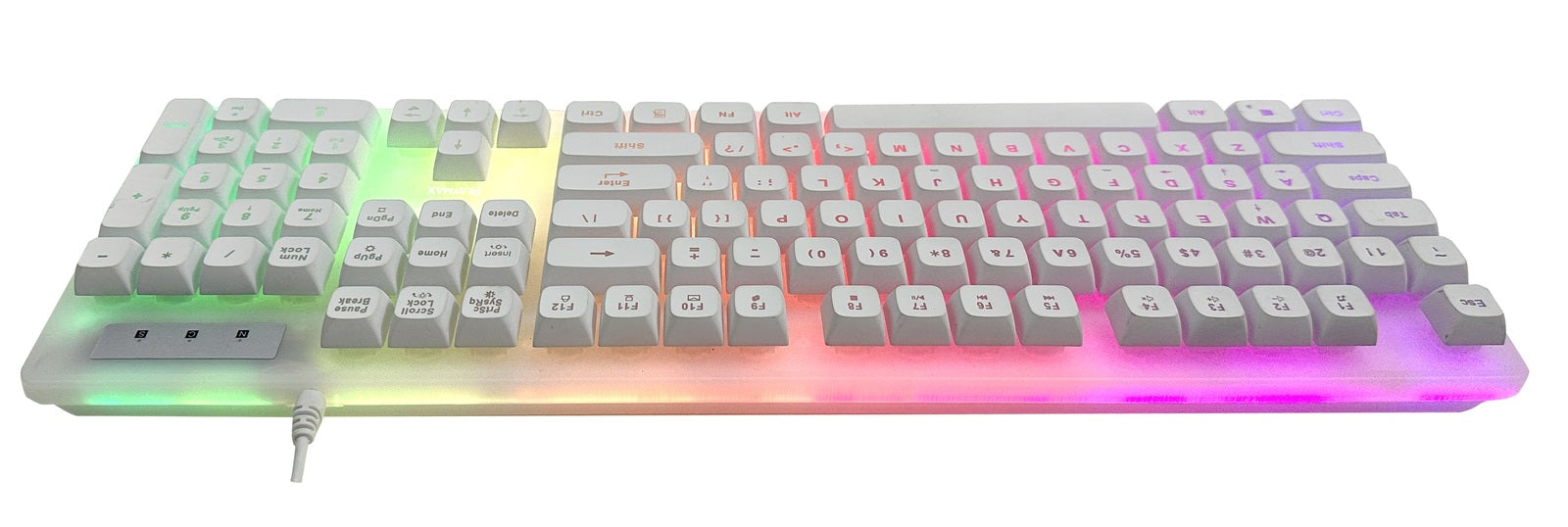 Playmax Aurora Gaming Keyboard (White)