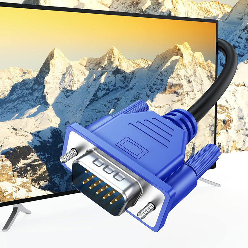 SUPREMTEK 1.35m VGA to VGA Cable - 2-Pack