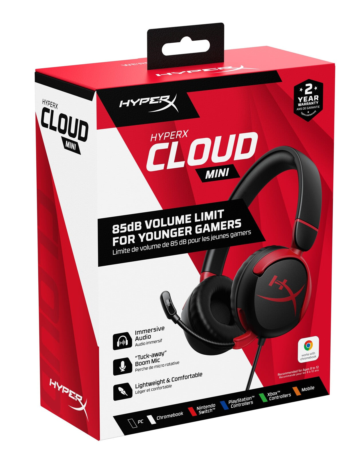 HyperX Cloud Mini Wired Gaming Headset (Black)