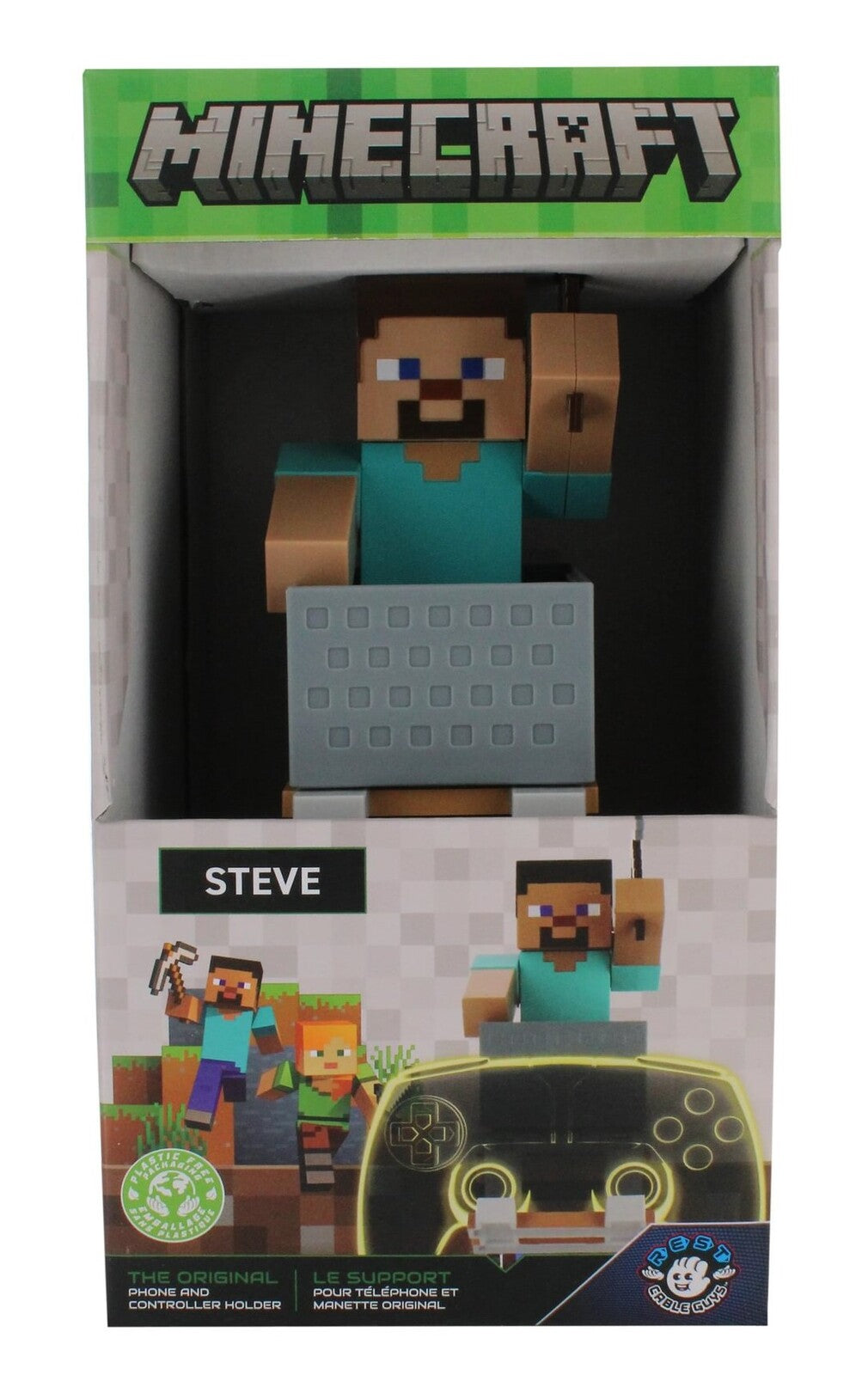 Cable Guy Controller Holder - Minecraft Steve R.E.S.T
