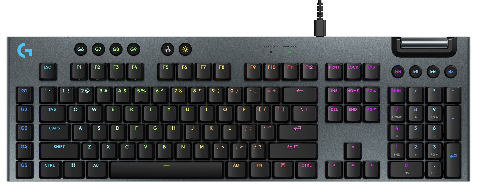Logitech G915X Low-Profile Wired Gaming Keyboard (Tactile)