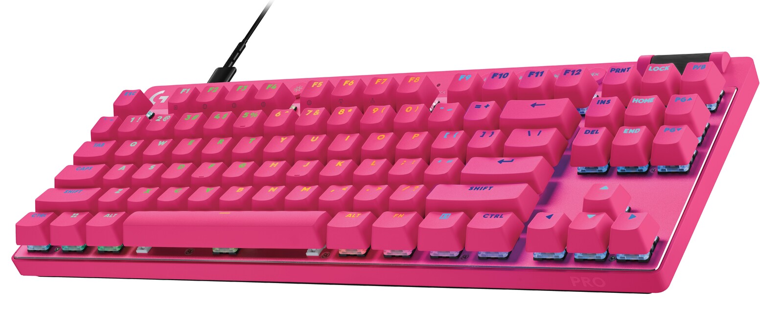 Logitech G PRO X TKL RAPID Gaming Keyboard (Magenta)