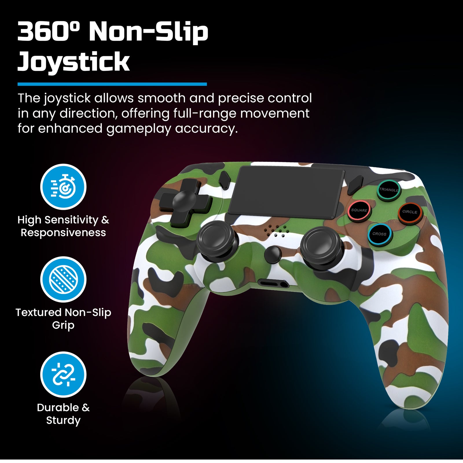 Playmax Wireless Controller - Camo (PS4 & PC)
