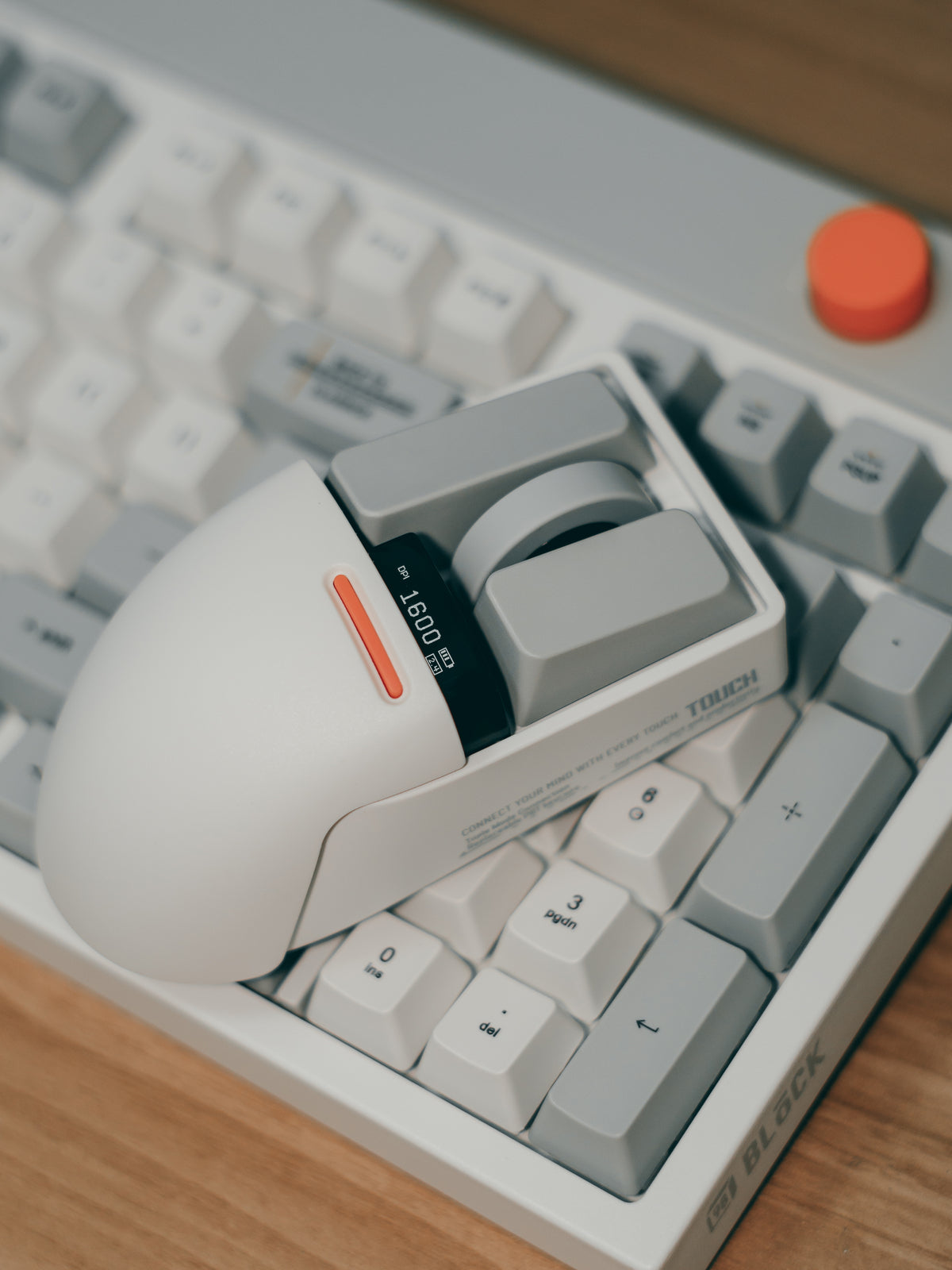 LOFREE Touch PBT Wireless Mouse - Block