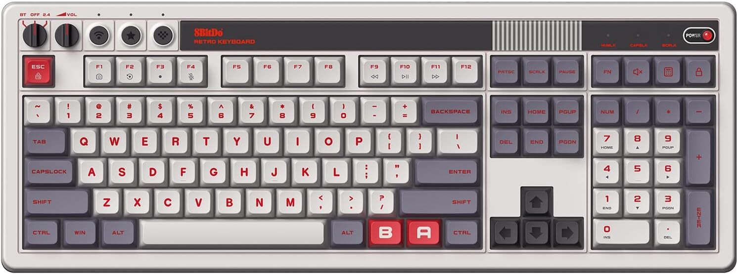 8BitDo Retro 108 Mechanical Keyboard - N Edition