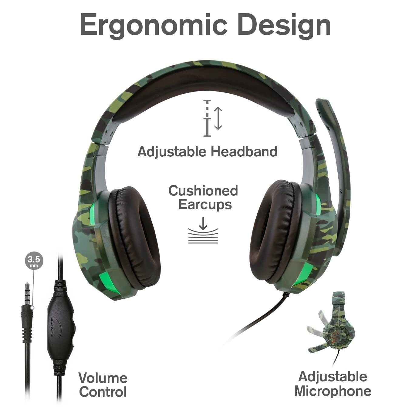 Nyko Deluxe Camo Headset (Green)