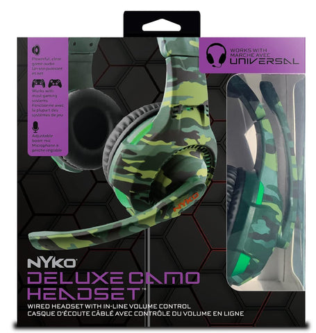 Nyko Deluxe Camo Headset (Green)