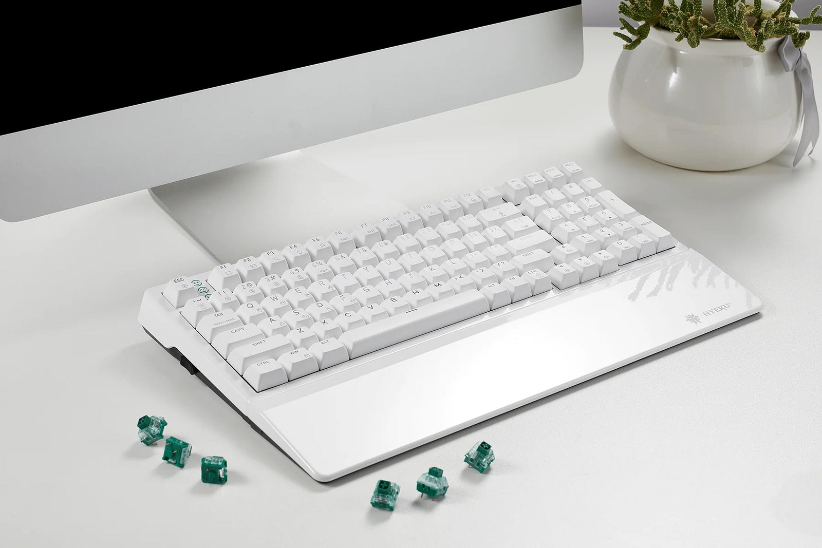 Hexgears Synergy WarpSpeed E4 Pro 99-Key RGB Wireless Mechanical Gaming Keyboard - White