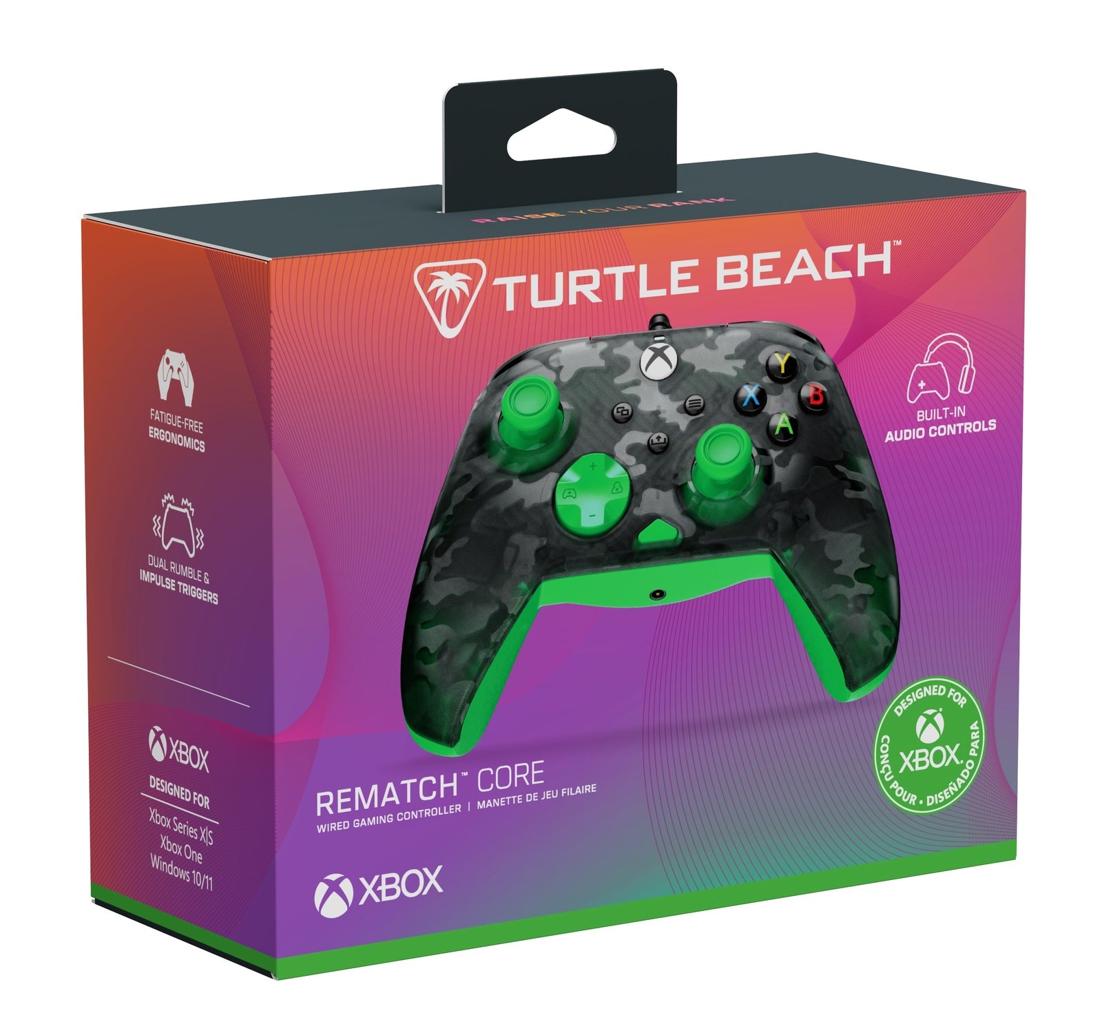 Turtle Beach Rematch Core Wired Controller (Camo Green)