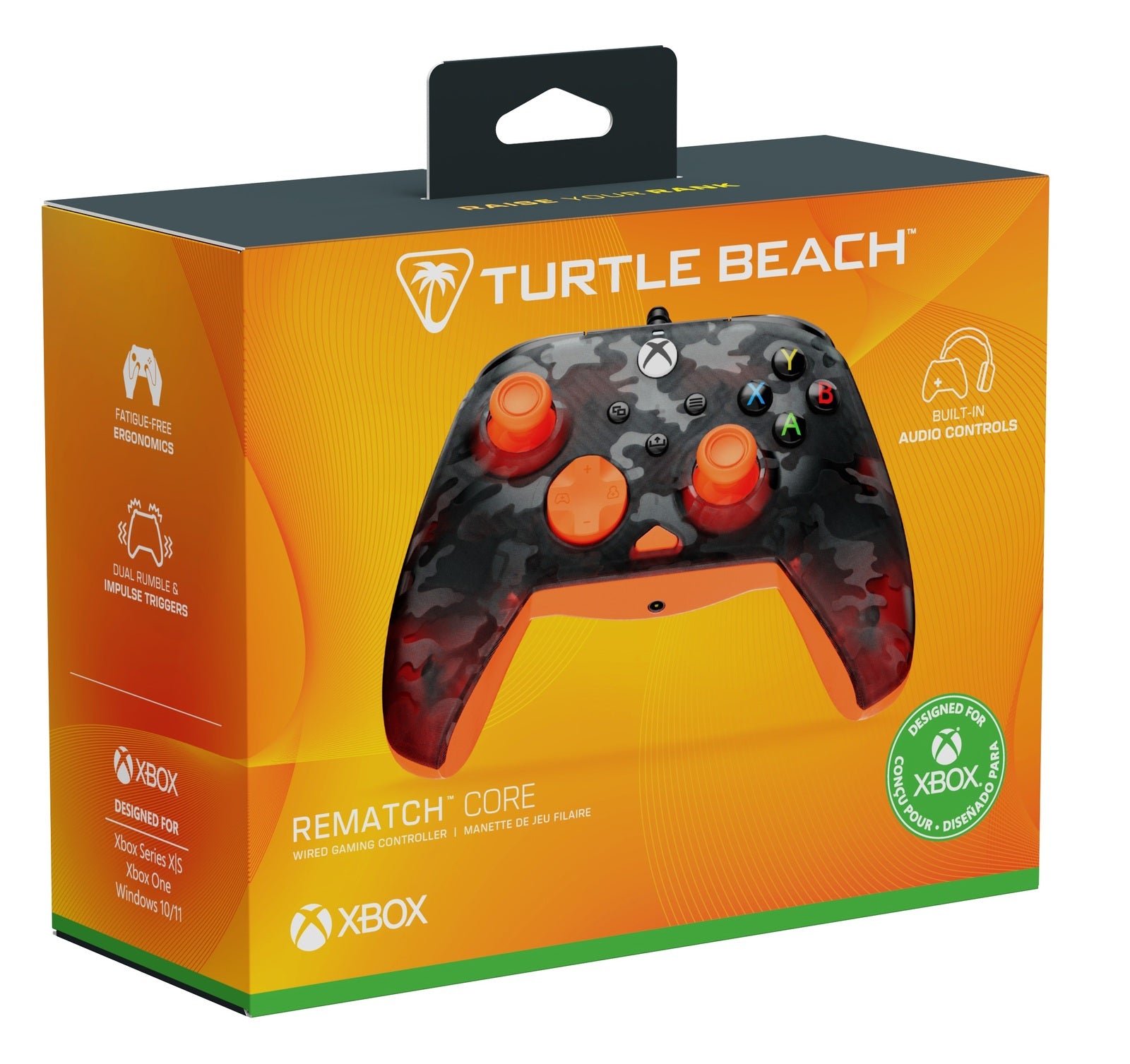 Turtle Beach Rematch Core Wired Controller (Camo Orange)