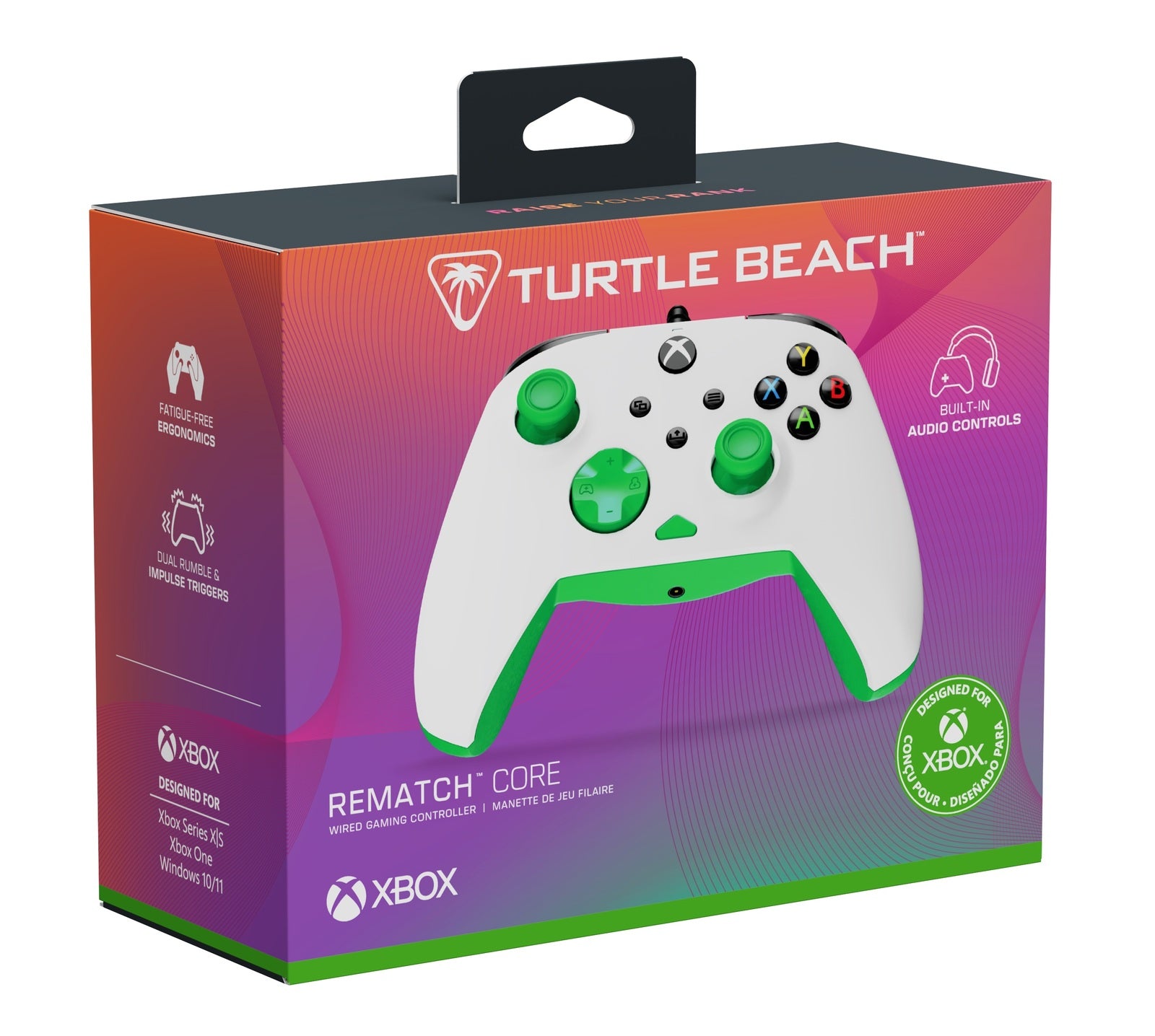 Turtle Beach Rematch Core Wired Controller (White Green)