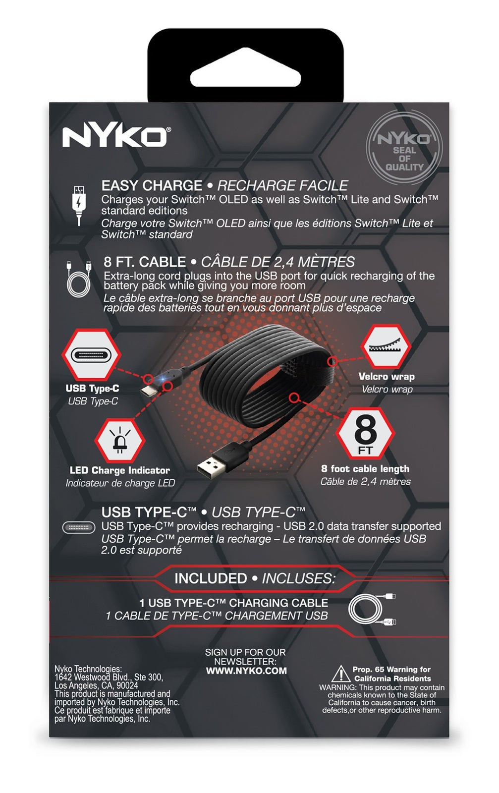 Nyko Switch Charge Cable OLED