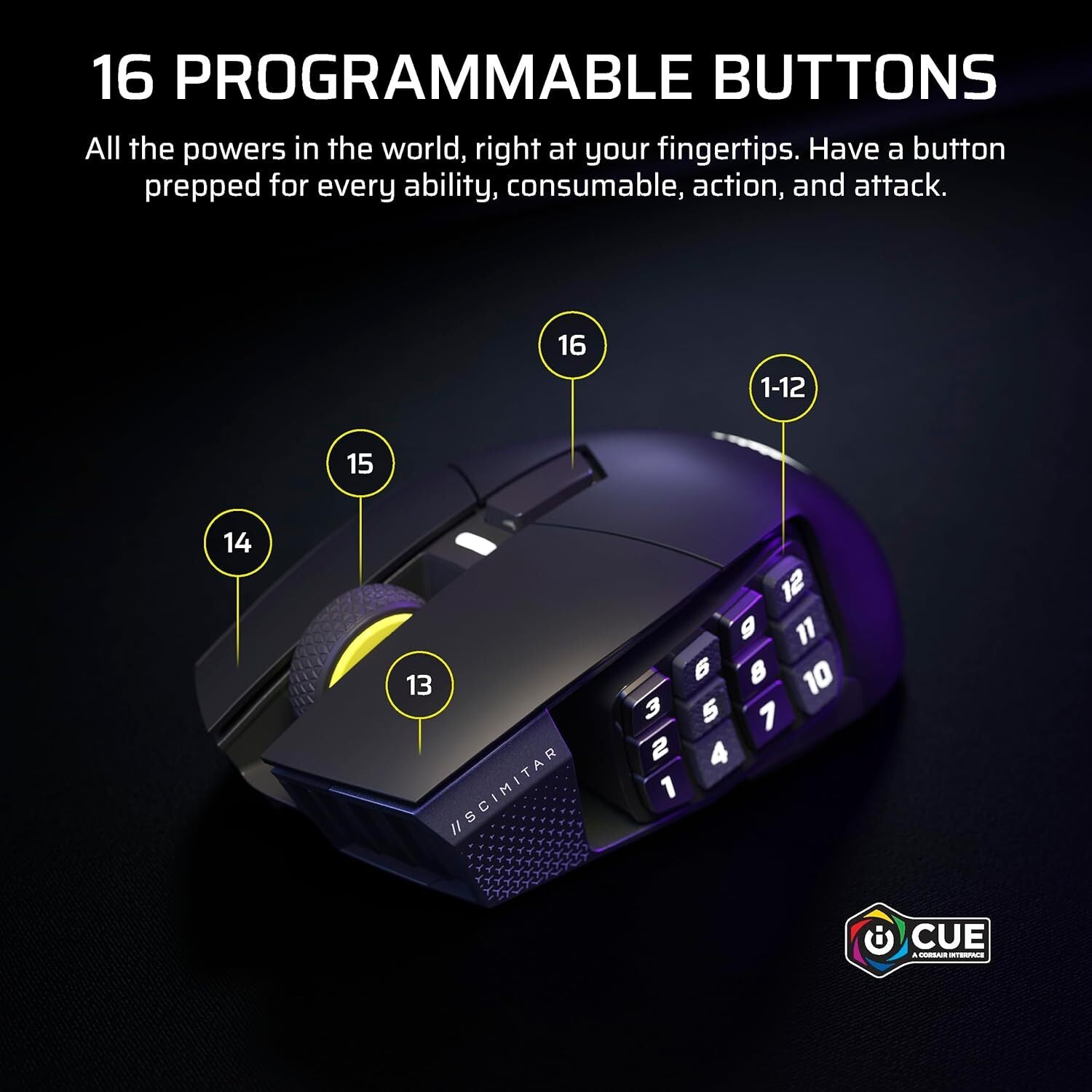 Corsair Scimitar Elite Wireless SE MMO Gaming Mouse