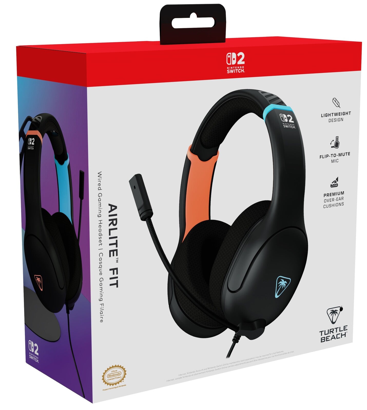 Turtle Beach Airlite Fit Wired Gaming Headset (Charcoal)