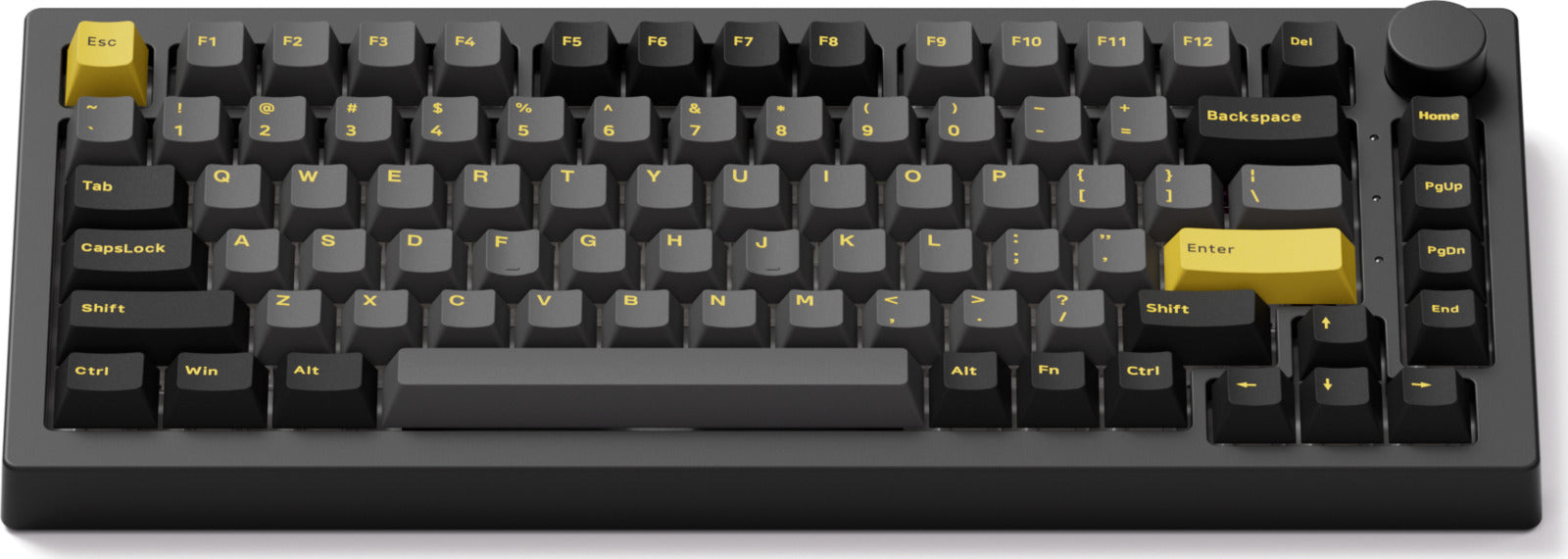 Akko Black & Gold 5075B Plus 75% V3 Cream Yellow Pro Hot-Swappable Wireless Mechanical Keyboard
