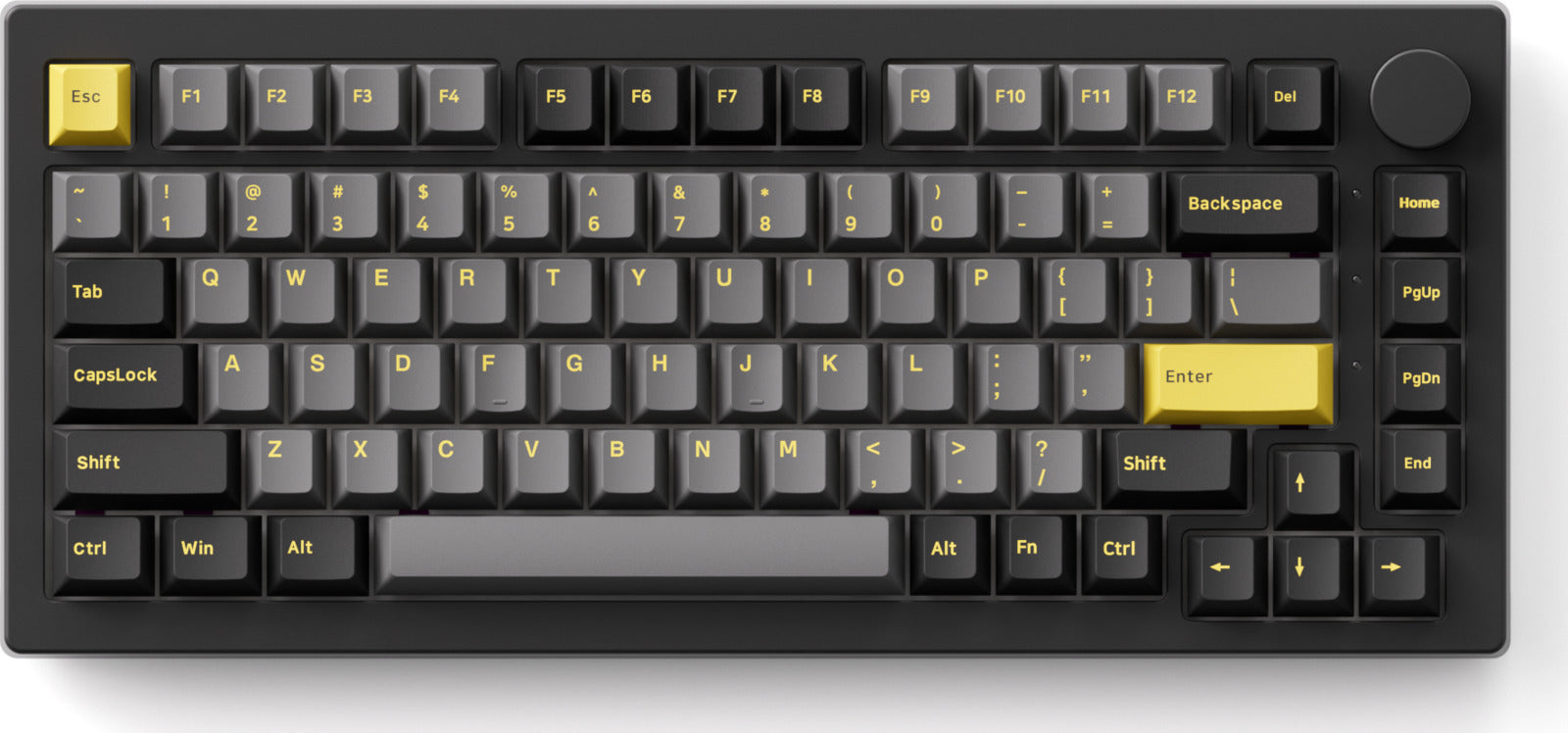 Akko Black & Gold 5075B Plus 75% V3 Cream Yellow Pro Hot-Swappable Wireless Mechanical Keyboard