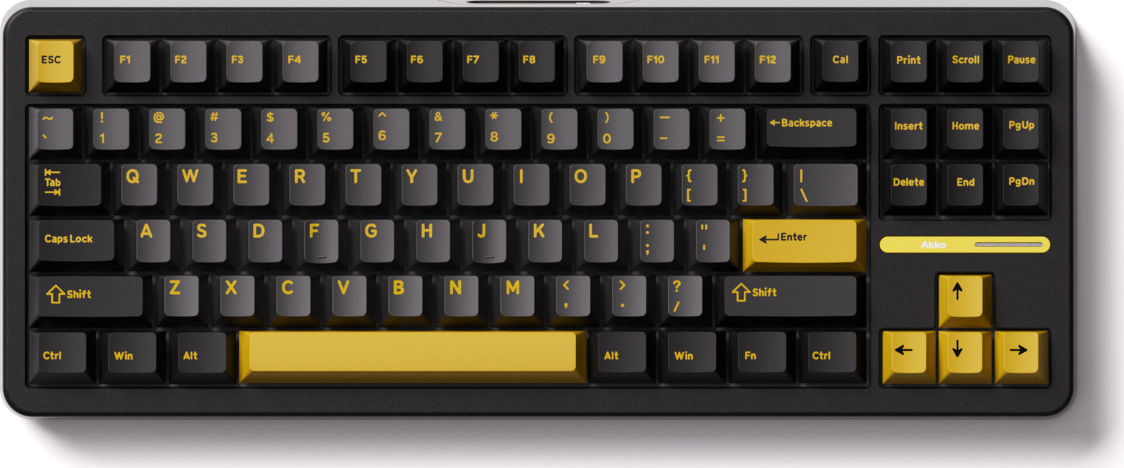 Akko Black & Gold TAC87 TKL Mirror Hot-Swappable Wireless Mechanical Keyboard