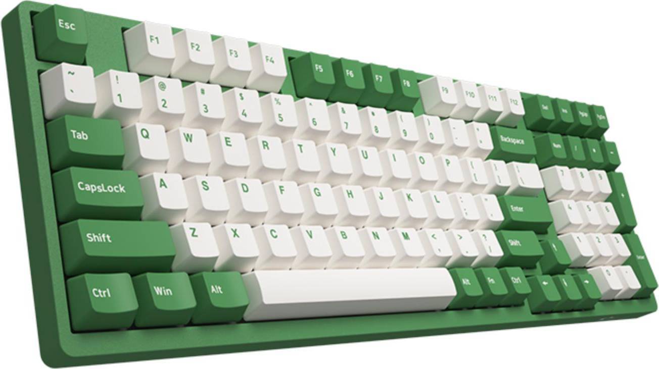 Akko Matcha Red Bean 3098B Plus 1800 Compact Creamy Cyan Hot-Swappable Wireless Mechanical Keyboard