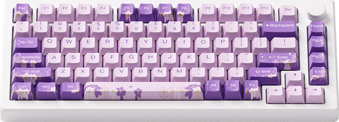 Akko MOD007-HE PC Purple Melody 75% Creamy Yellow Magnetic Wired Mechanical Keyboard