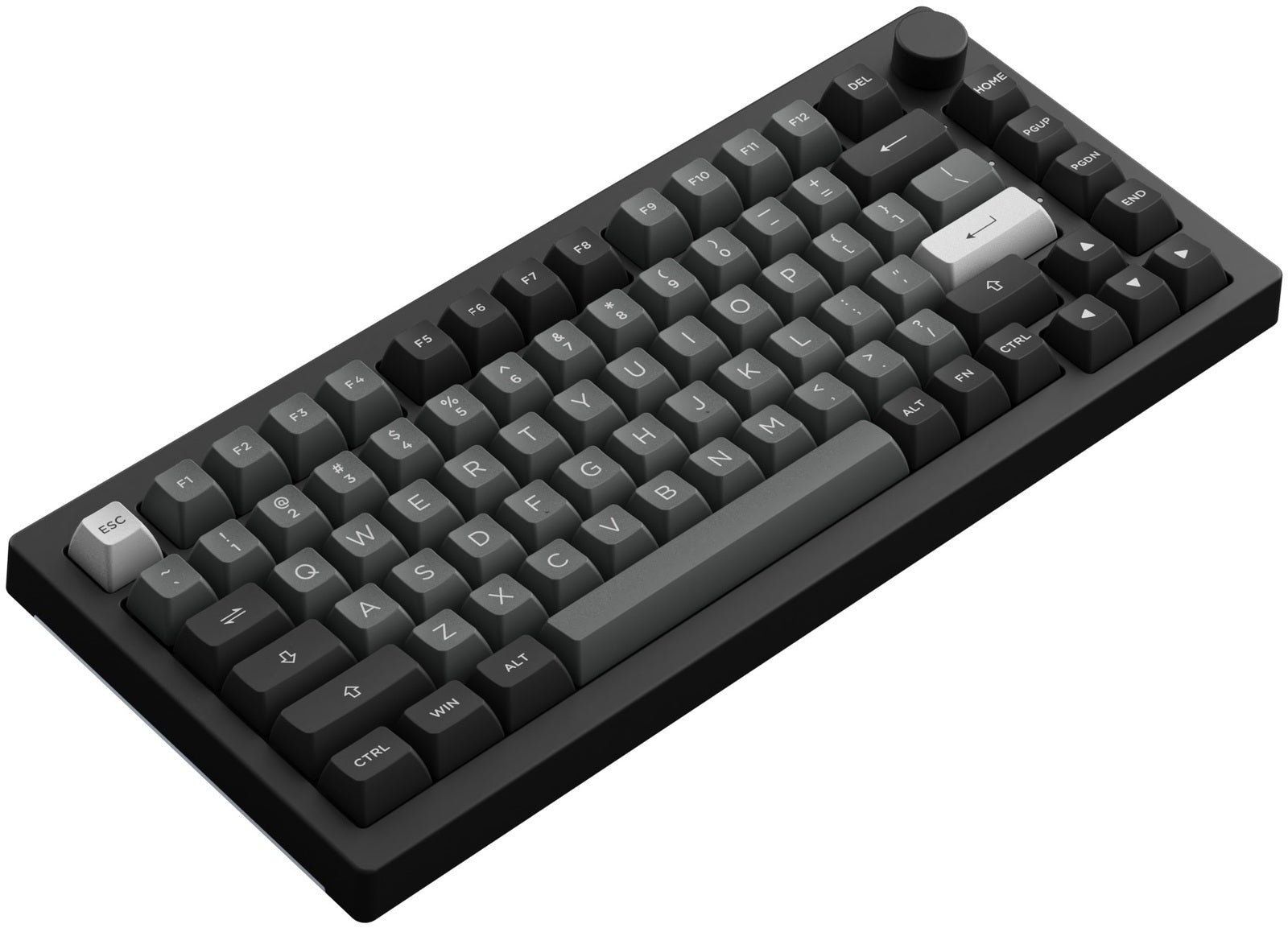 Akko Black & Silver 5075B Plus 75% Fairy Hot-Swappable Wireless Mechanical Keyboard