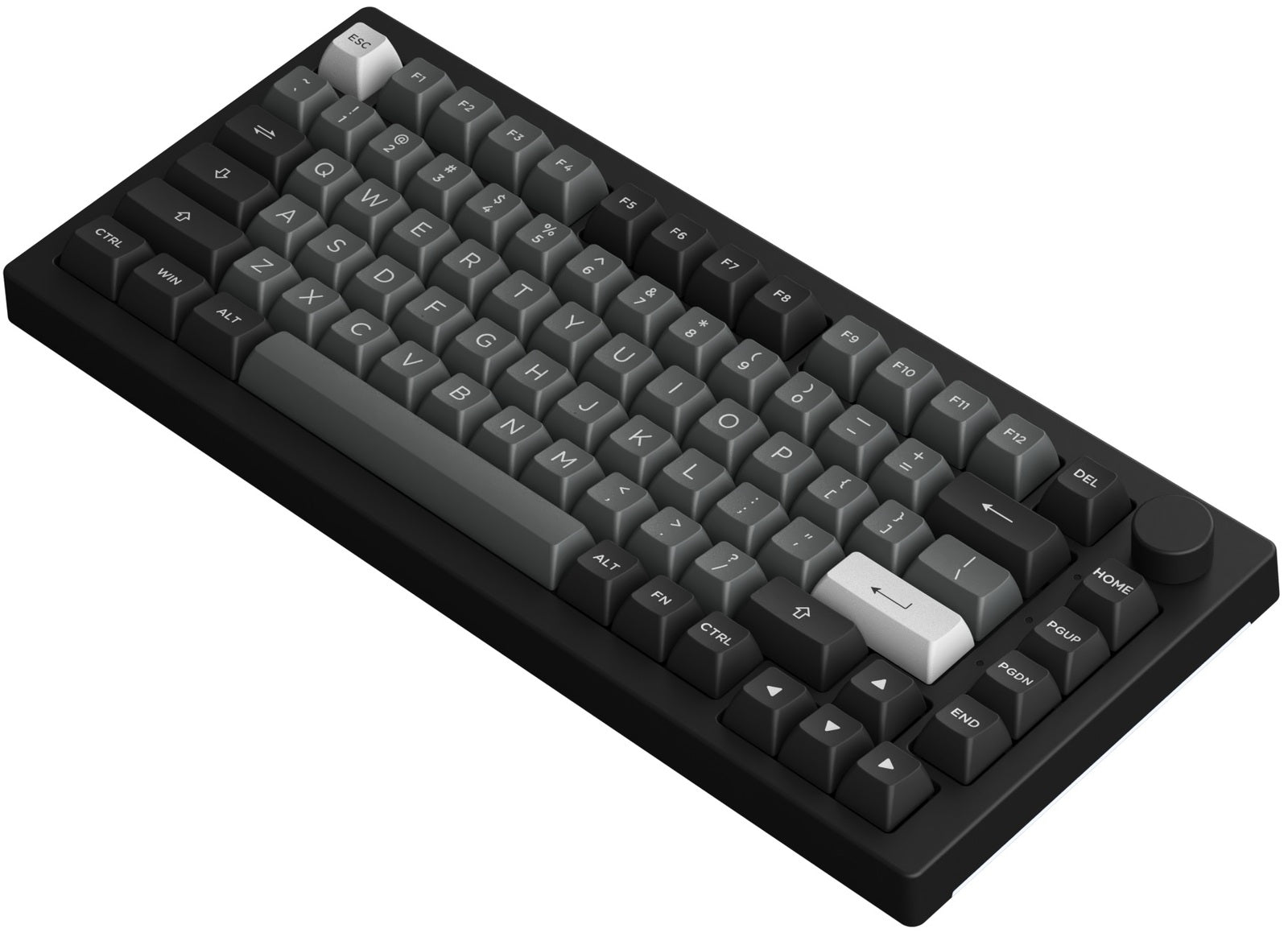 Akko Black & Silver 5075B Plus 75% Fairy Hot-Swappable Wireless Mechanical Keyboard
