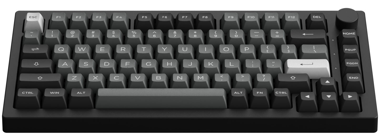Akko Black & Silver 5075B Plus 75% Fairy Hot-Swappable Wireless Mechanical Keyboard