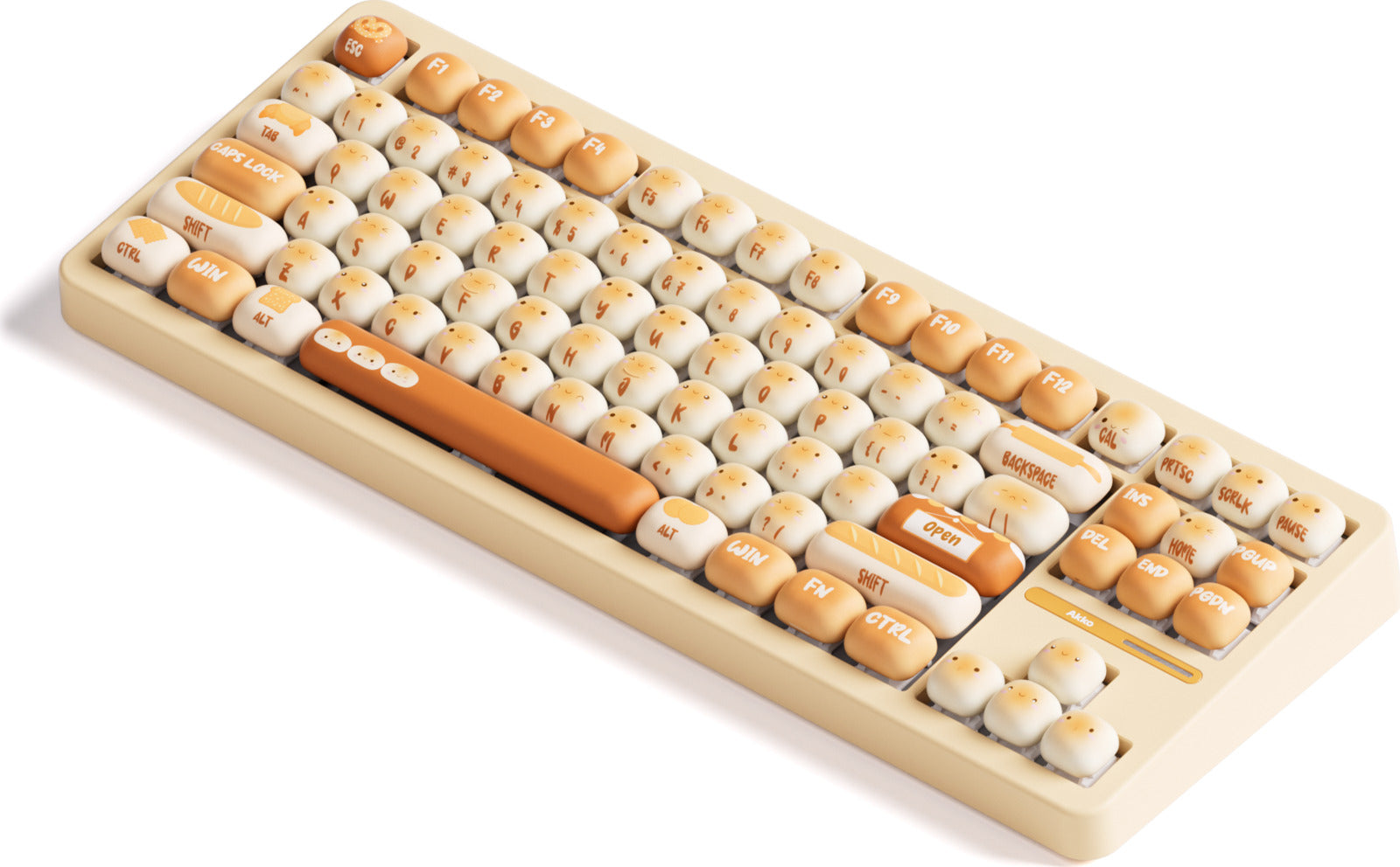 Akko Bun Wonderland TAC87 TKL Stellar Rose Hot-Swappable Wireless Mechanical Keyboard