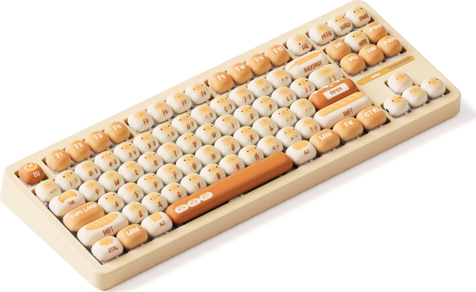 Akko Bun Wonderland TAC87 TKL Stellar Rose Hot-Swappable Wireless Mechanical Keyboard