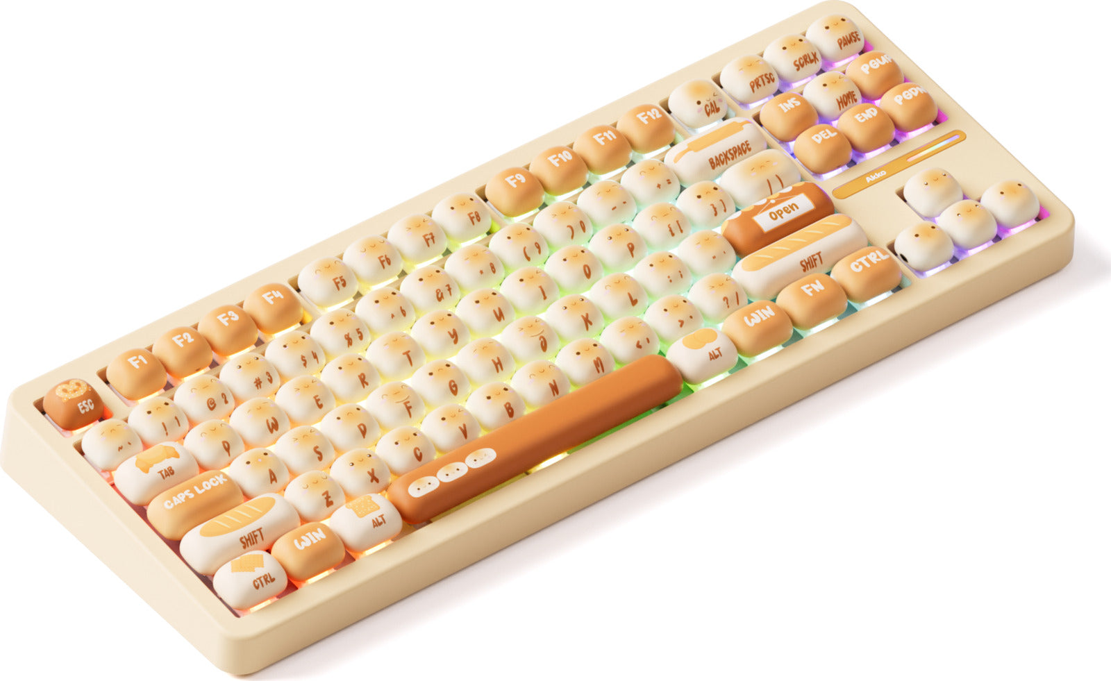 Akko Bun Wonderland TAC87 TKL Stellar Rose Hot-Swappable Wireless Mechanical Keyboard