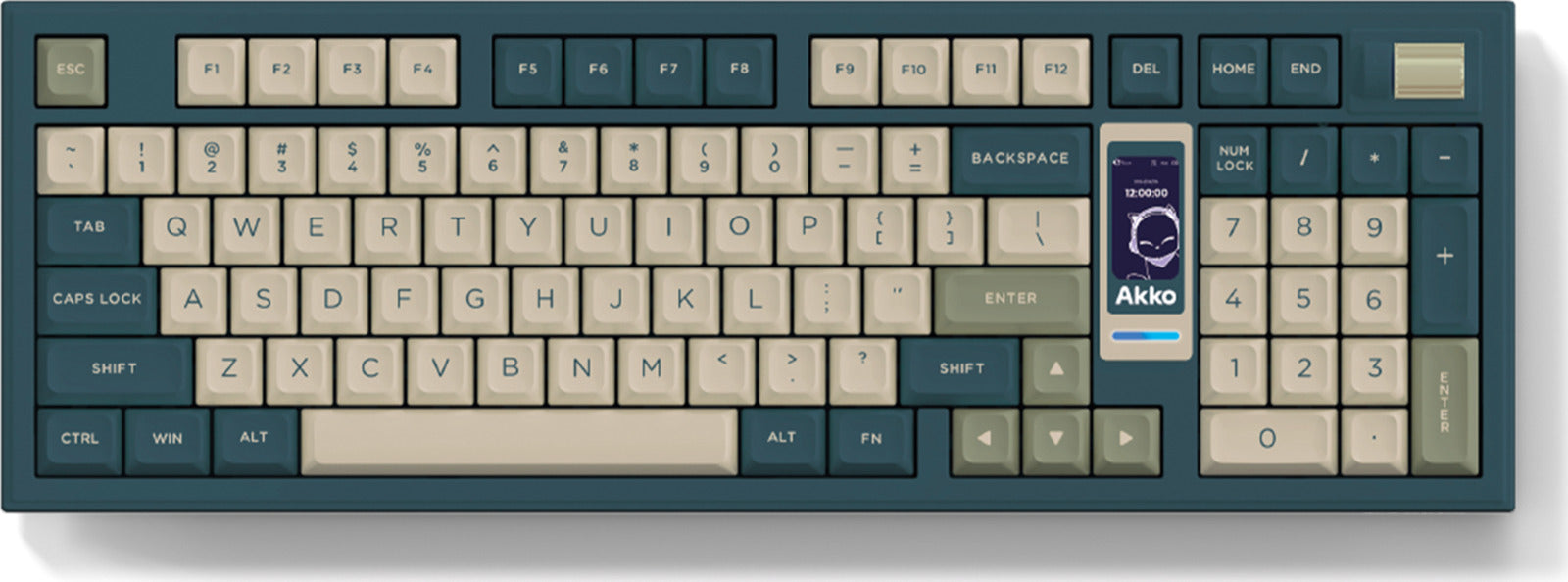 Akko Ink Green 5098B 1800 Compact Kailh Ice Cream Pink Hot-Swappable Wireless Mechanical Keyboard