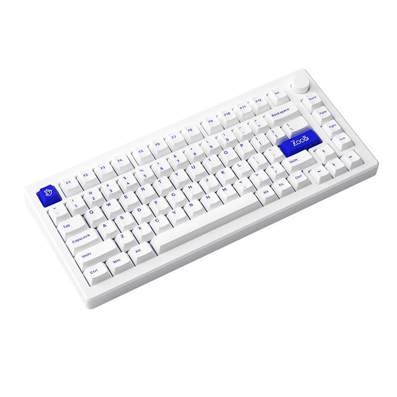 Akko MOD 007B PC 75% V3 Blue on White Piano Pro Wireless Mechanical Keyboard