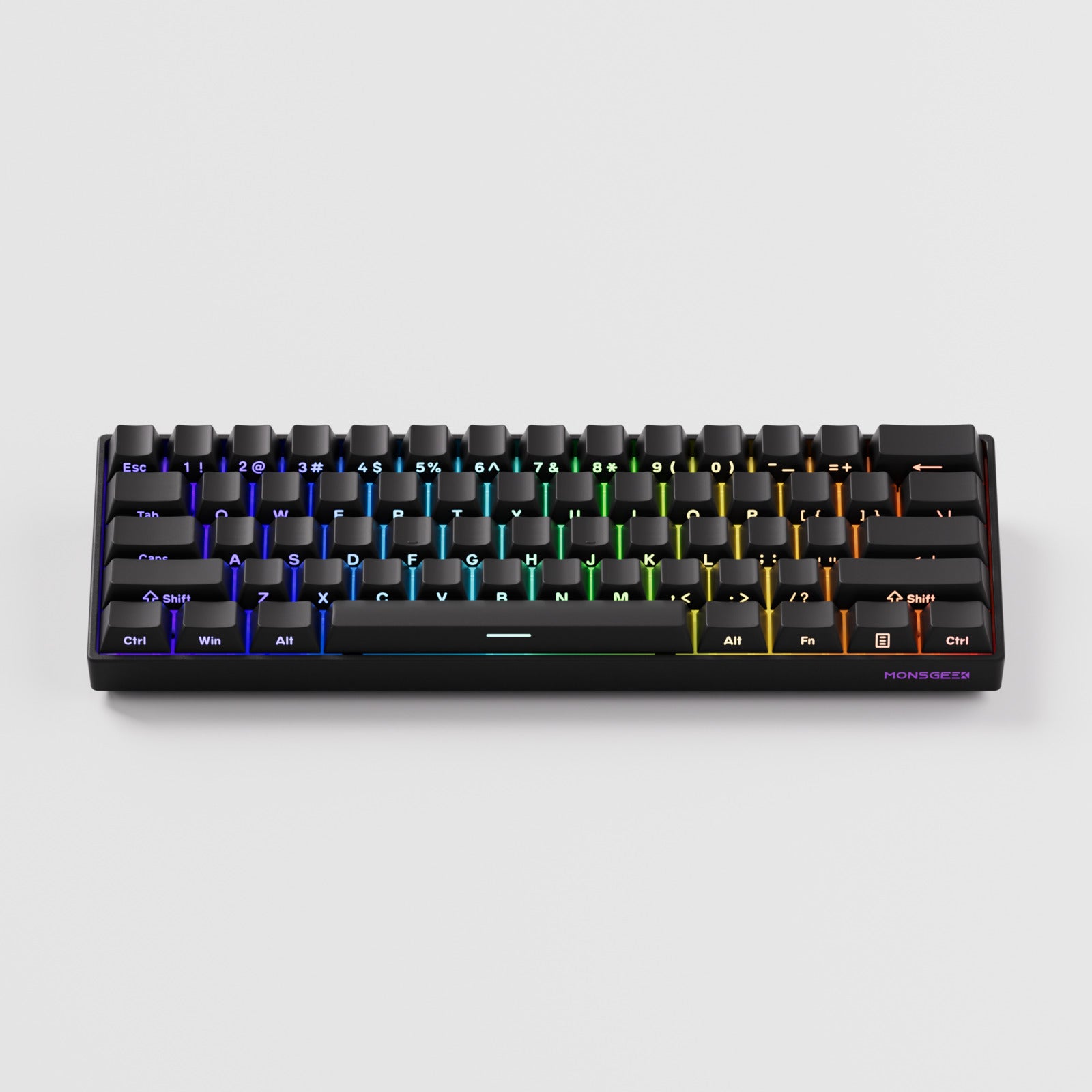 Akko x MonsGeek FUN60 Pro Magnetic Glare Black Wired Mechanical Keyboard