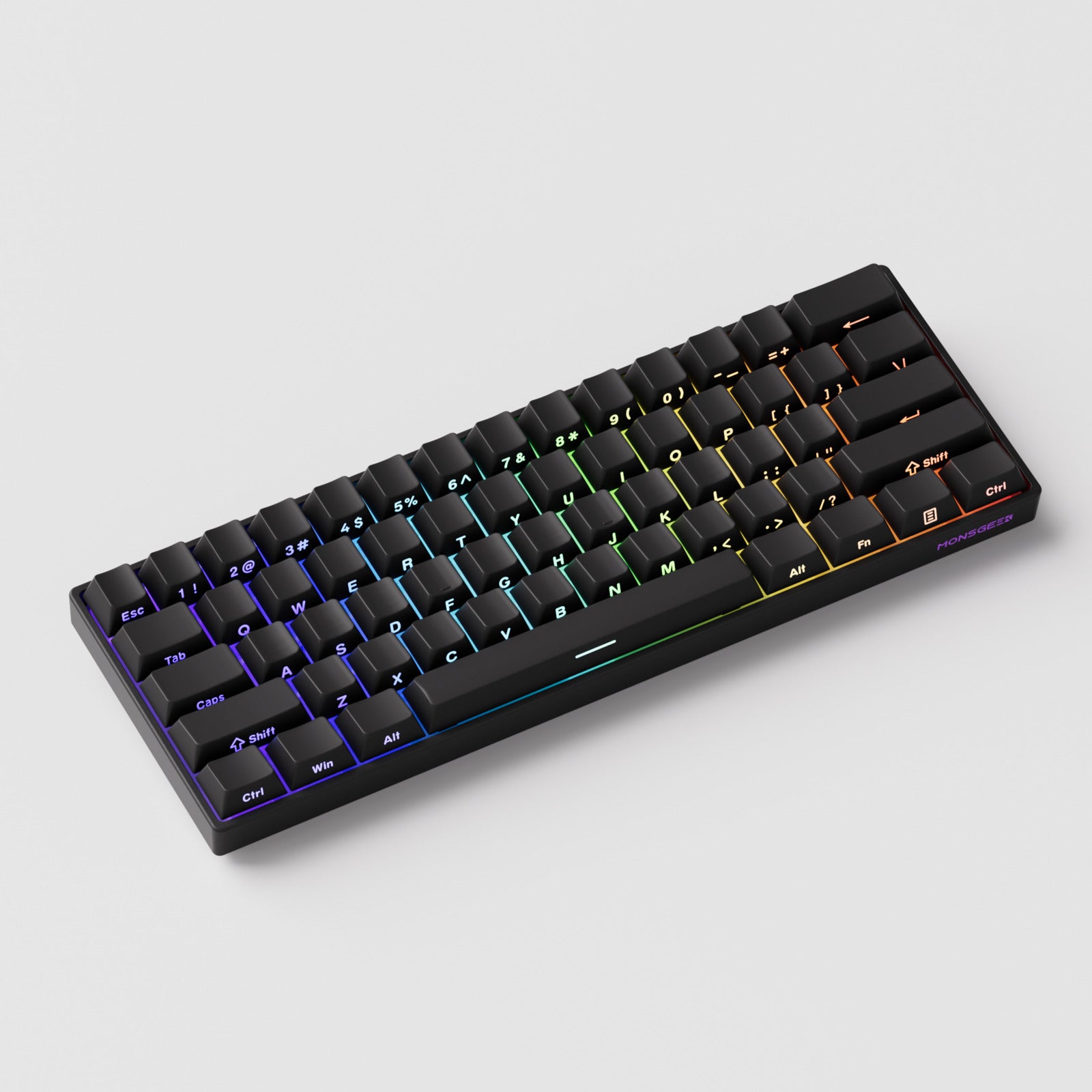 Akko x MonsGeek FUN60 Pro Magnetic Glare Black Wired Mechanical Keyboard