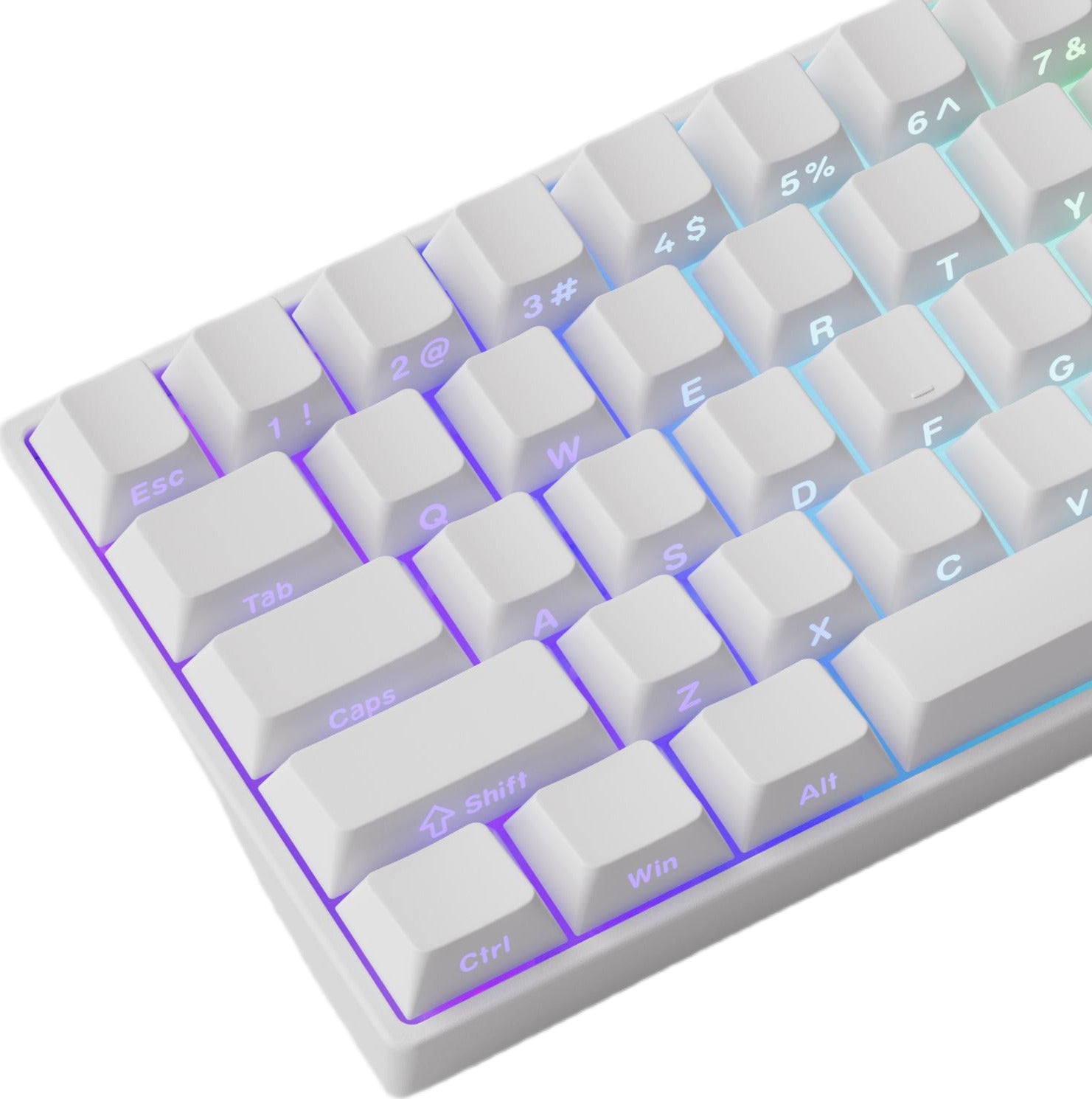 Akko x MonsGeek FUN60 Pro Magnetic Glare White Wired Mechanical Keyboard