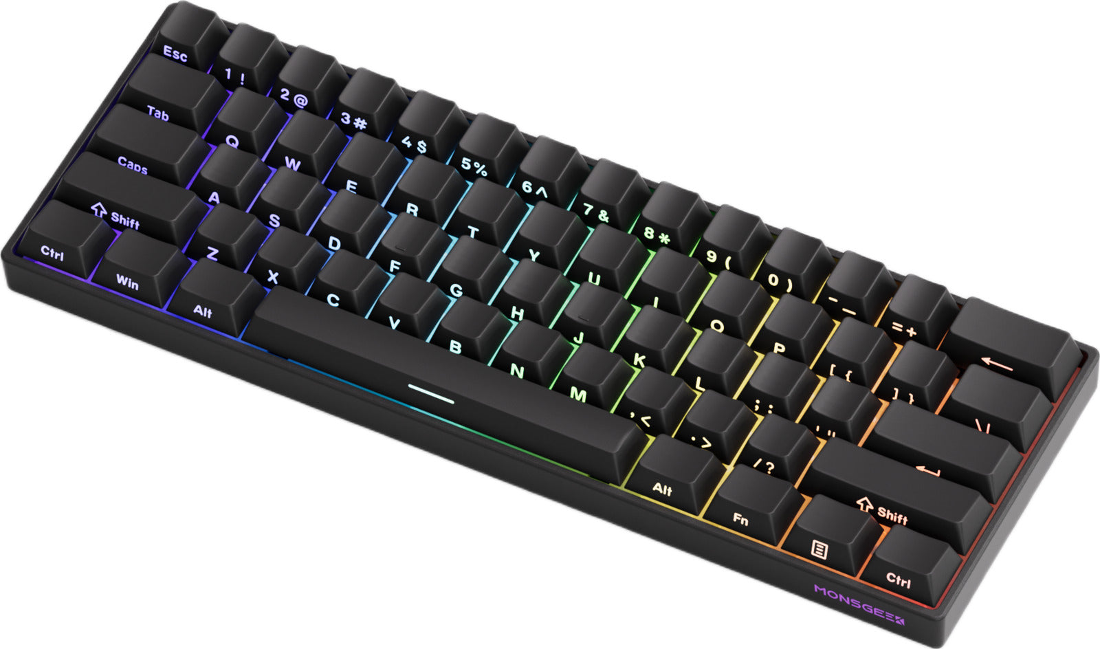 Akko x MonsGeek FUN60 Ultra Magnetic HE Glare SP Black Wireless Mechanical Keyboard