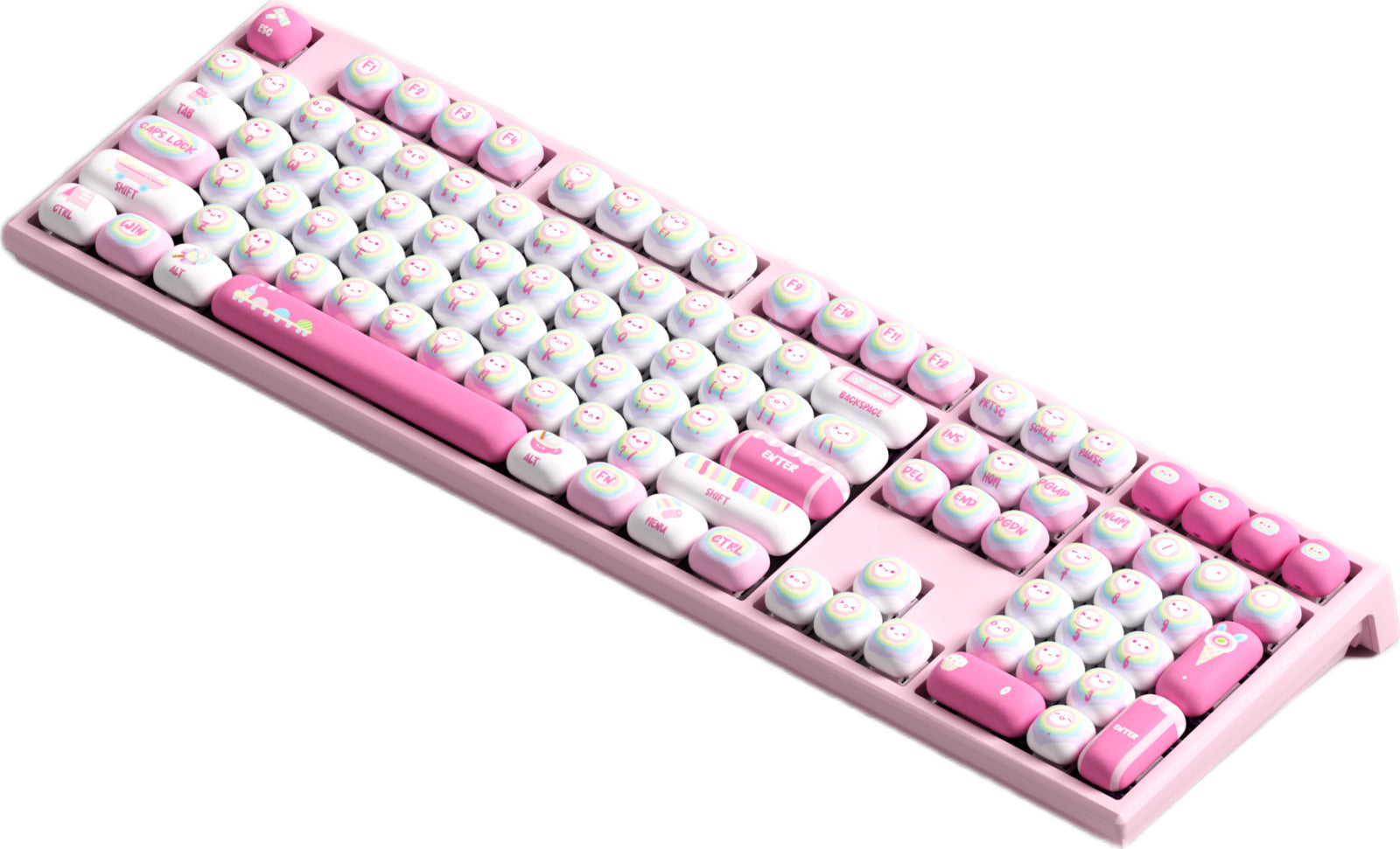 Akko x MonsGeek MG108B Rainbow Marshmallows 100% V3 Piano Pro Hot-Swappable Wireless Mechanical Keyboard