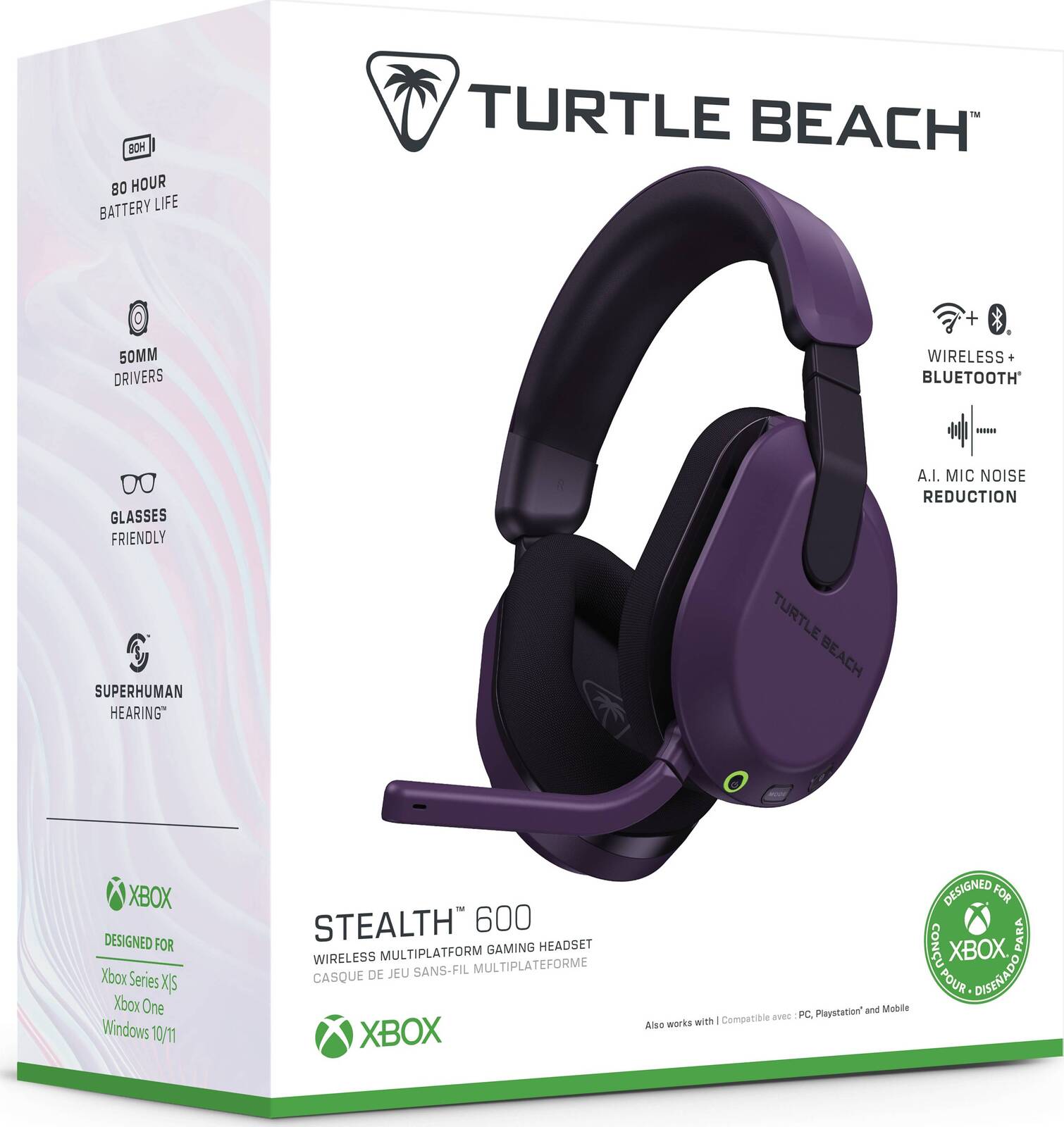 Turtle Beach Stealth 600X Gen 3 Wireless Gaming Headset (Purple)