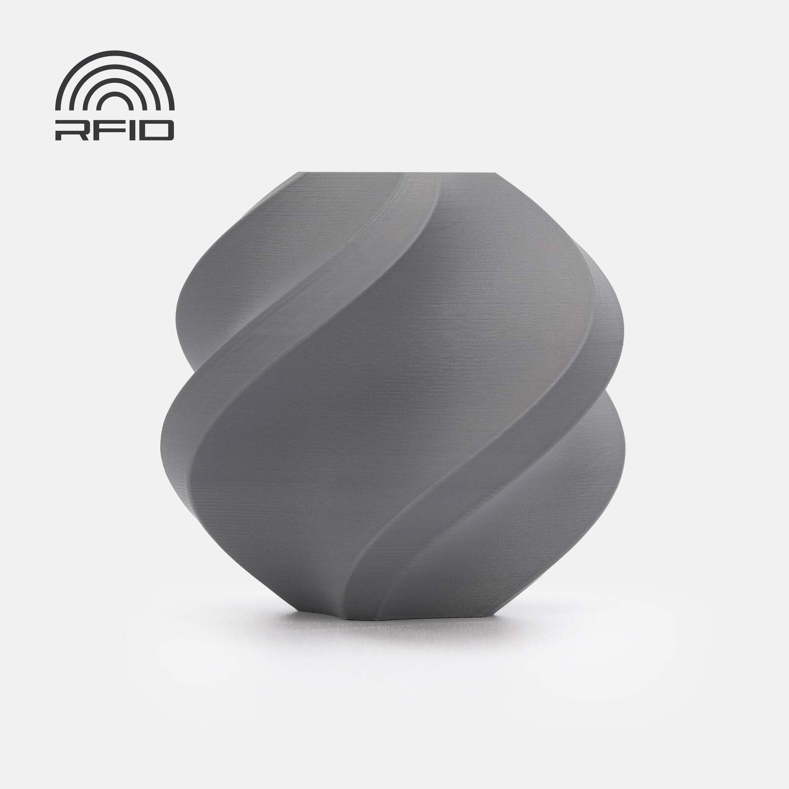 Bambu Lab PLA Matte - 1.75mm 1kg/Roll without Reusable Spool - Grey