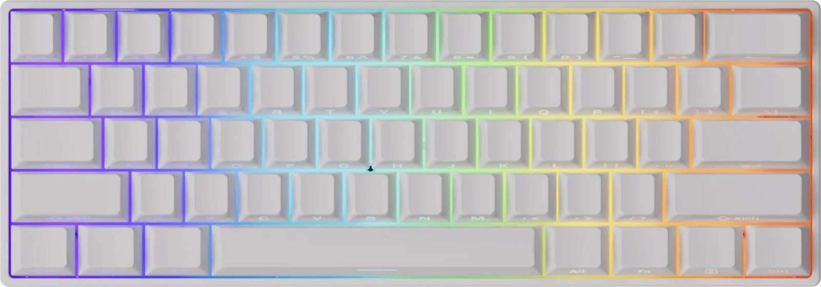 Akko x MonsGeek FUN60 Ultra Magnetic HE Glare SP White Wired Mechanical Keyboard