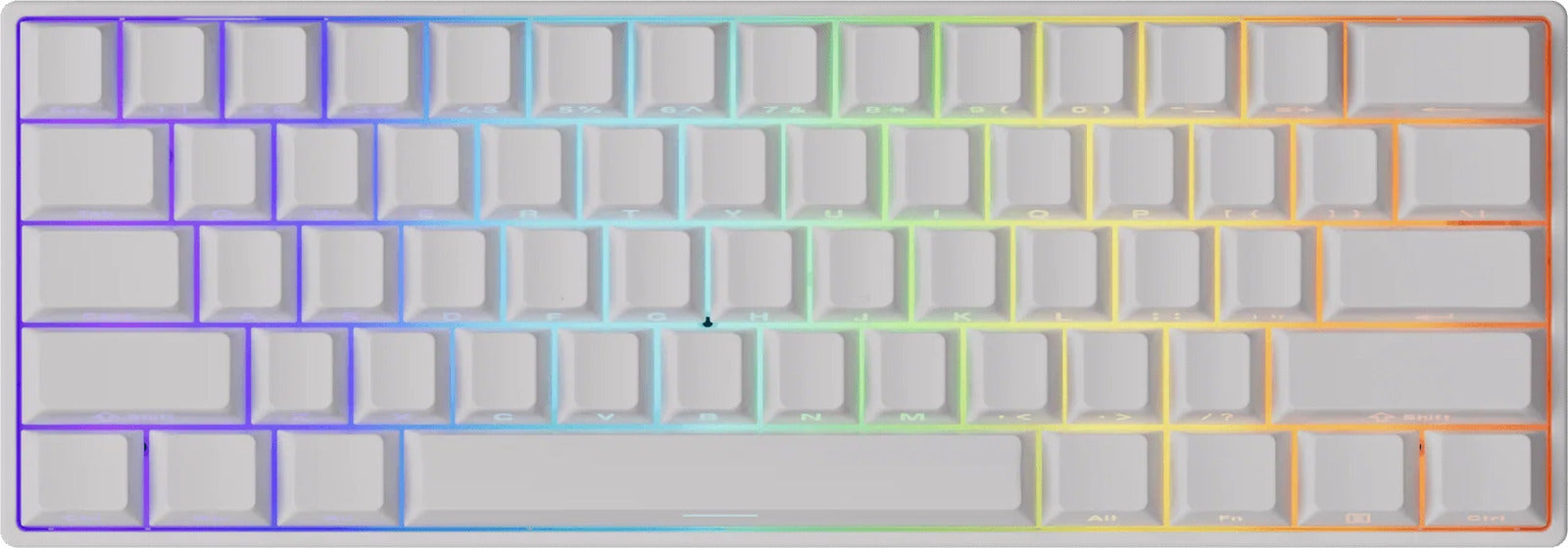 Akko x MonsGeek FUN60 Pro Magnetic Glare White Wired Mechanical Keyboard