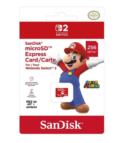 256GB SanDisk microSD Express Card Nintendo Switch 2