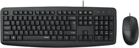 Rapoo NX1600 Wired Mouse & Keyboard Combo (Black)